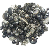 100 Grams Pack Black and White Combination Bead Mix