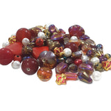 100 Grams Pack, Red and White Combination Bead Mix