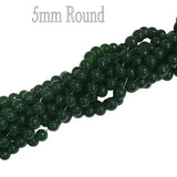 1 LINE STRING' 5 MM IMITATION JADE GLASS ROUND BEAD STRANDS , HOLE: 1.5MM; ABOUT 140 PCS/ IN 1 STRANDS, 32 INCHES NO RETURN OR EXCHANGE DUE TO SPRAY PAINTED BEADS