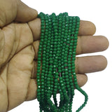 2 Strands/Line Green dark opaque 4mm rondelle Crystal glass beads for jewellery making