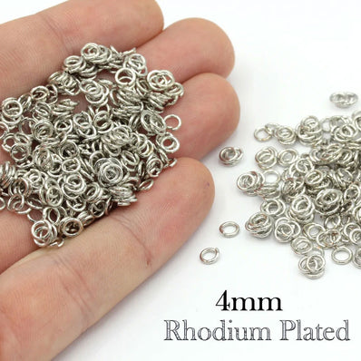 2000 Pcs jump ring finding for jewellery making raw materials in size 4mm