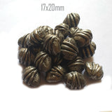 10 Pcs pack aluminum beads large size antqued and old vintage jewellery making