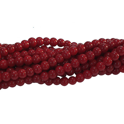 2 STRANDS/LINE EACH 16", JADE IMITATION GLASS BEADS 90 BEADS APPROX IN 16 INCHES STRAND/LINE