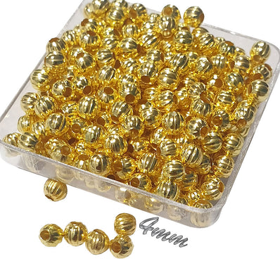 1000 Gold Plated Round Crimp Beads 2mm 3mm 4mm Findings