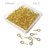 50 Pcs q hook loop jewelry making raw materials findings size about 10mm long