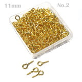 50 PCS Q HOOK LOOP JEWELRY MAKING RAW MATERIALS FINDINGS SIZE ABOUT 11MM LONG