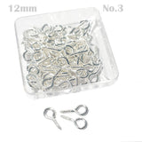 50 PCS Q HOOK LOOP JEWELRY MAKING RAW MATERIALS FINDINGS SIZE ABOUT 12MM LONG