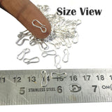 50 Pcs French Hook small size silver plated for necklace bracelets lock.