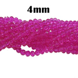 3 STRANDS LINE CRYSTAL FACETED RONDELLE BEADS 4MM,GLASS BEADS FOR JEWELRY MAKING ONE STRANDS HAS ABOUT 140~144 BEADS