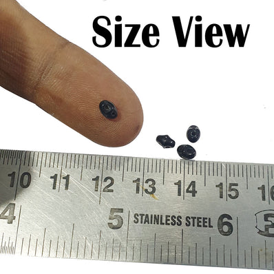 200 Pcs Pack Black Super Duo Super Duo Double hole beads ( 2 two hole)  Czech imported  Glass Beads