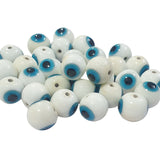10Pcs Pack, 10mm round Evil eye beads handmade authentic Nazar Beads