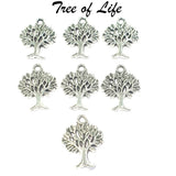 40 Pcs Pack Tree of Life small Pendants charms for jewelry making
