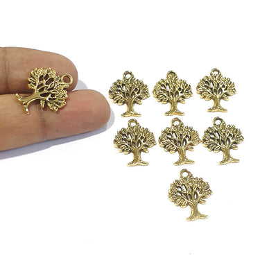 40 Pcs Pack Tree of Life Pendants pendants gold plated, Size about 16x21mm