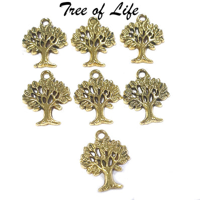 40 Pcs Pack Tree of Life Pendants pendants gold plated, Size about 16x21mm