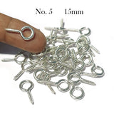 50 PCS Q HOOK LOOP JEWELRY MAKING RAW MATERIALS FINDINGS SIZE ABOUT 15MM LONG