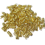 100 Pcs Spring Lock Crimps Jewelry making findings