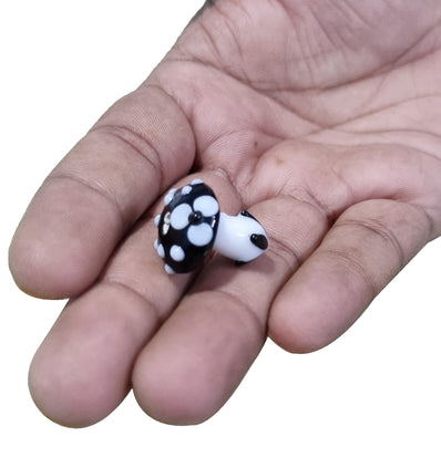 3 PCS PACK MUSHROOM BEADS CHARMS HANDMADE LAMPWORKED ARTISTIC FROM ITALY MURANO