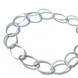 1 Meter Big large Silver Chain for Necklace Bracelet, Size approx Oval shape 29x19mm