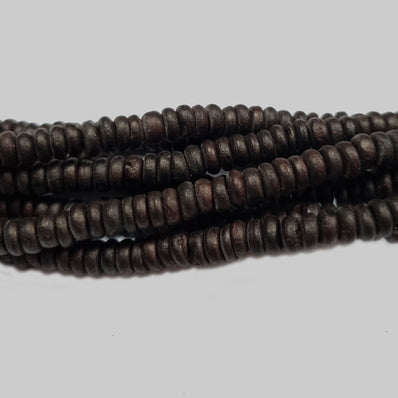 Bone beads tea dyed natural spacer beads sold per strand of 10 inch