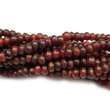 6mm Horn Beads, round vintage, Sold Per line of 16", approx 95 beads