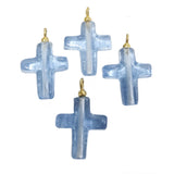 10 Pcs Pack, Light blue, Cross, Charms for jewelry making in size about 20mm