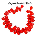 Crystal Briolette Beads Drop Size hole Size 10x7mm