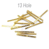 50 Pcs Pack, Gold connector link multi hole bar finding for jewelry making