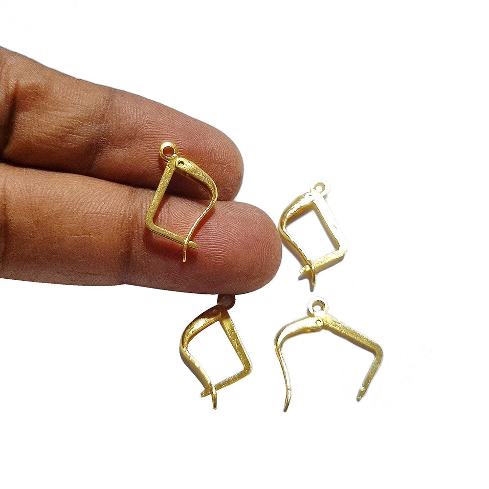 10 Sterling Silver Safety Earring Backs 24K Gold Plated