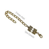 10 PCS PACK EXTENSION CHAIN FINDINGS FOR JEWELRY MAKING, GOLD OXIDIZED