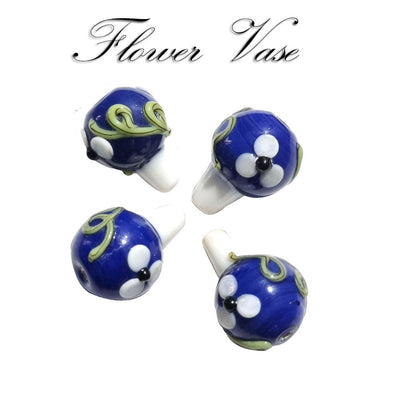 4pcs/pkg lampwork beads flower vase decorations