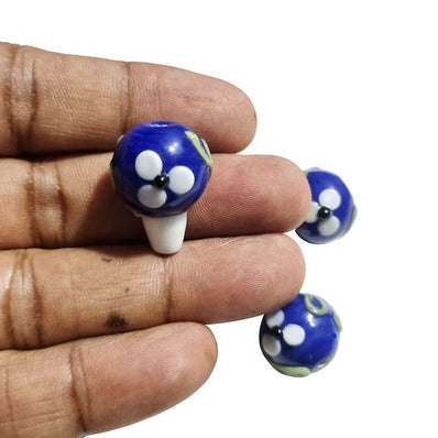 4pcs/pkg lampwork beads flower vase decorations