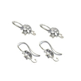 10 PCS (5 PAIRS)  LEVER BACK EAR WIRE,LEVER BACK EARRING HOOK, EARRING FINDINGS, SHINY Silver EARRING PARTS