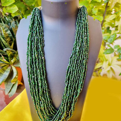On Sale !!Multi Strands 20 to 30 Row glass beads necklace