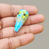 4 Pcs Pkg. Drop Flower Lampwork Beads for jewelry making