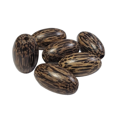 10/Pcs Pkg. Palm Wood Natural Beads handmade large size