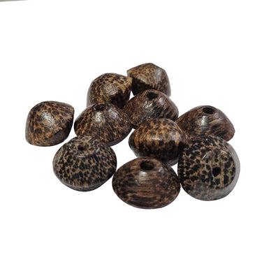 10/Pcs Pkg. Palm Wood Natural Beads handmade large size