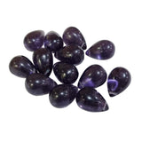 20/Pcs Lot, Purple Drop Glass Beads side hole