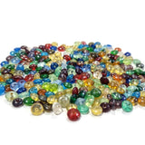 Glass Beads translucent multicolored luster, approx 6mm rondelle Disc. Sold per 50 Grams Pkg. Approx. 340 Beads 50/grams pack