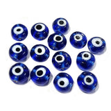 20/pcs Pkg. Handmade Evil eye Nazar beads Blue color