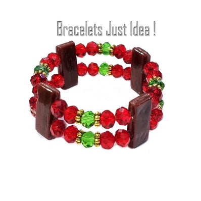 20/Pcs Lot Glass Beads Spacer 2 Holes handmade, Solid Brown Opaque Color