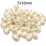 50/Pcs Lot, Fancy Acrylic imitation Pearl beads for Jewellery Making in Size about 7x10mm