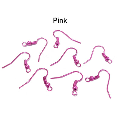 Choice of Colors-Colorful Enamel  Earrings Hook, Findings Raw materials 20 Pairs