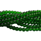 3/String, 6mm, round shape, crystal beads for jewelry making , Green Shiny, approx 210~215 Beads