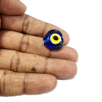 25/PCS LOT Heart EVIL EYE BEADS BLUE HANDMADE TURKISH BEADS