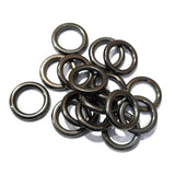 20 Pcs Pack About 18~20 mm Acrylic Gunmetal  Ring Round Shape
