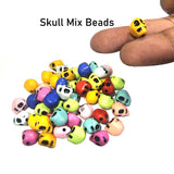 50/Pcs Pkg. Resin Skull Beads for Jewellery Making in size about 11mm