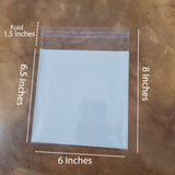 8X6 INCHES' SELF LOCK WHITE BASE POLY BAG SOLD BY 50 PIECES PACK
