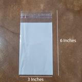3x6 INCHES' SELF LOCK WHITE BASE POLY BAG SOLD BY 100 PIECES PACK