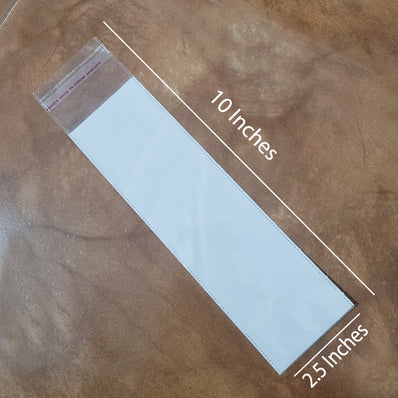 100/Pcs Neck piece jewelry packing long white pearl poly bag self lock