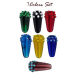 14 Pcs Artistic Lampwork Beads Set of 7 Colors (each color 2 pcs)